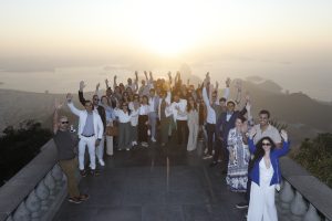 Congressistas do Passaporte Diamante com os palestrantes no Cristo Redentor | Foto: As Mais Foto e Filme