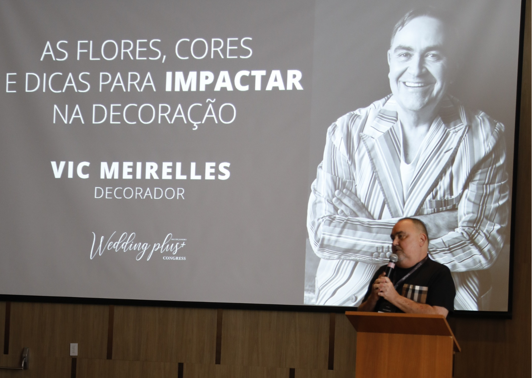 Palestra de Vic Meirelles no Wedding Plus Congress | Foto: AS MAIS FOTO E FILME